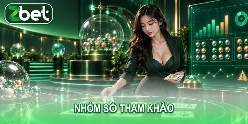 Các thẻ số minh họa được sắp xếp thành nhóm tham khảo
