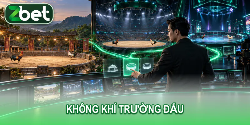 Nam người xem trưởng thành chuyển giữa ba không gian đấu trường