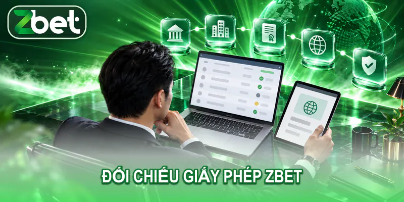Người dùng đối chiếu pháp nhân, tên miền và trạng thái giấy phép trên thiết bị