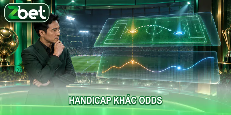 handicap va odds Hai lớp biểu đồ minh họa handicap và odds thay đổi