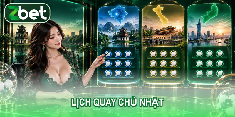 Lịch quay Chủ Nhật được chia theo Bắc Trung Nam