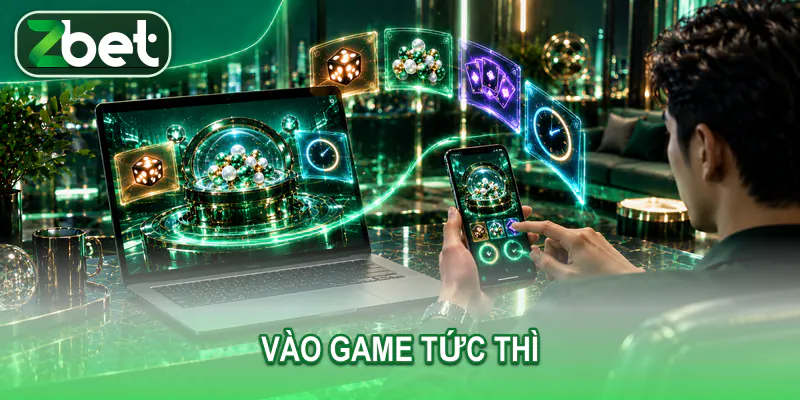 Nam người dùng trưởng thành mở game trên điện thoại và laptop