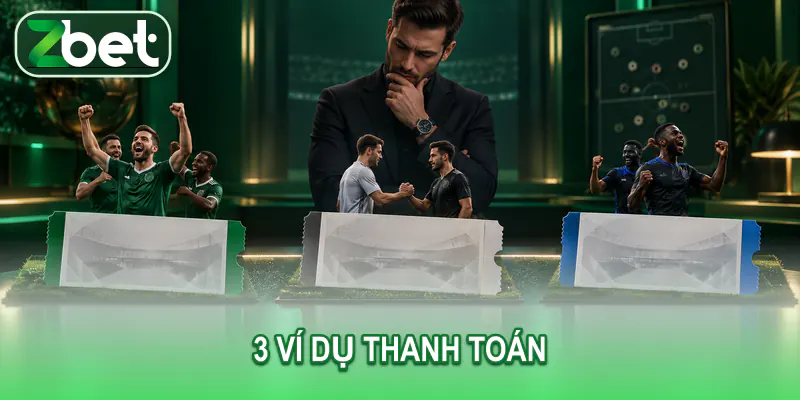 Ba vé minh họa kết quả thắng hòa thua