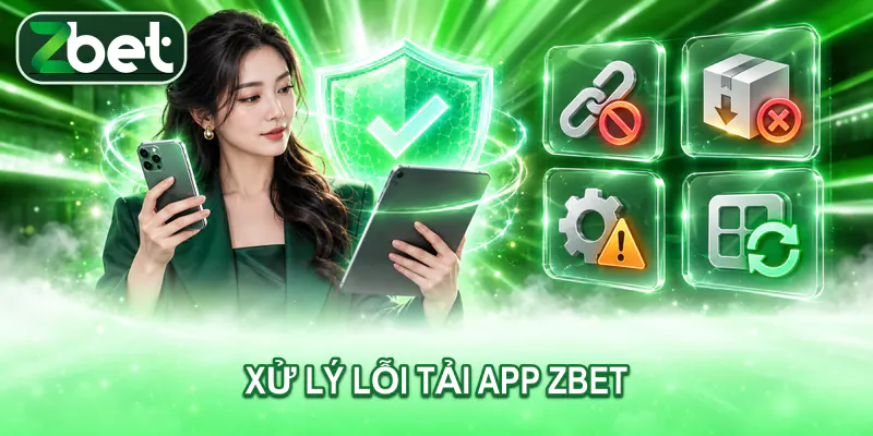 Người dùng xử lý lỗi tải hoặc cài đặt app ZBET mà không tắt bảo mật