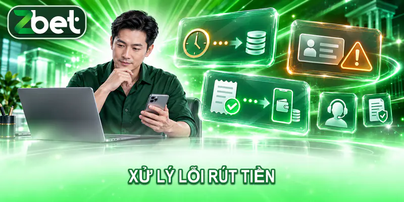 Người dùng kiểm tra lệnh rút tiền ZBET đang chờ hoặc bị từ chối